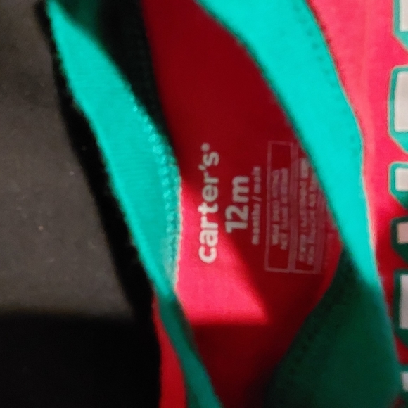 🎄Carter's "Never Naughty Always Nice" snug fit pj Unisex, Size 12m,Color:Red/g - Picture 6 of 11